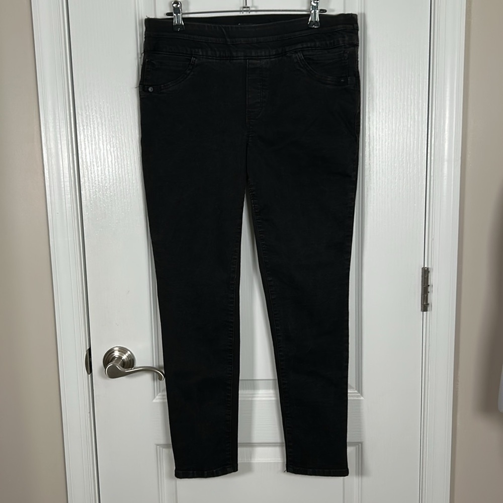 Democracy Ab Solution High Rise Ankle Skinny Pull On Black 10 - Picture 4 of 11